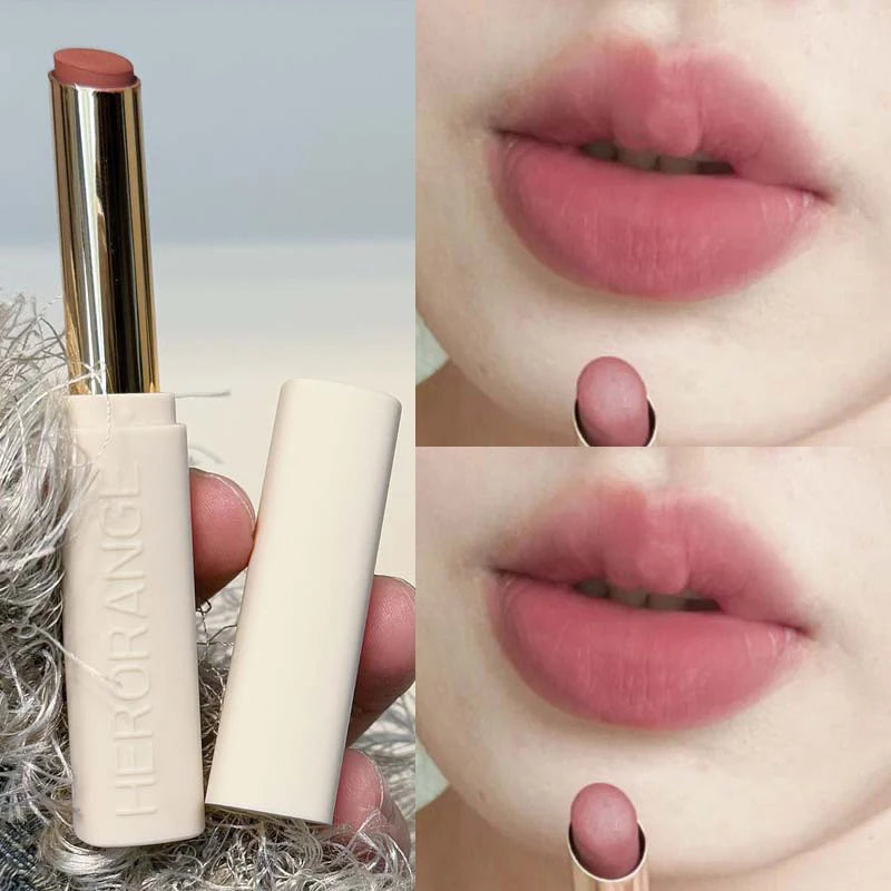 Low Saturation Matte Lipstick Cream Velvet Not Easy To Fade Lipstick Nude Matte Red Lip Gloss Waterproof Lasting Lip Tint Makeup