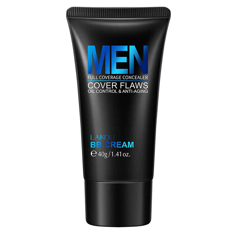 50g Men Concealer BB Cream Base Makeup Oil-control Long-lasting Moisturizing Cosmetics Waterproof Sweatproof Natural Base Makeup