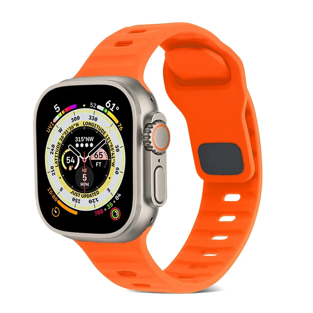soft Silicone Strap for Apple Watch Ultra/2/3 49mm Serise 11 10 9 8 7 45mm 41mm 46mm 42mm Bracelet iWatch 6 5 4 3 Se/3 44mm 40mm