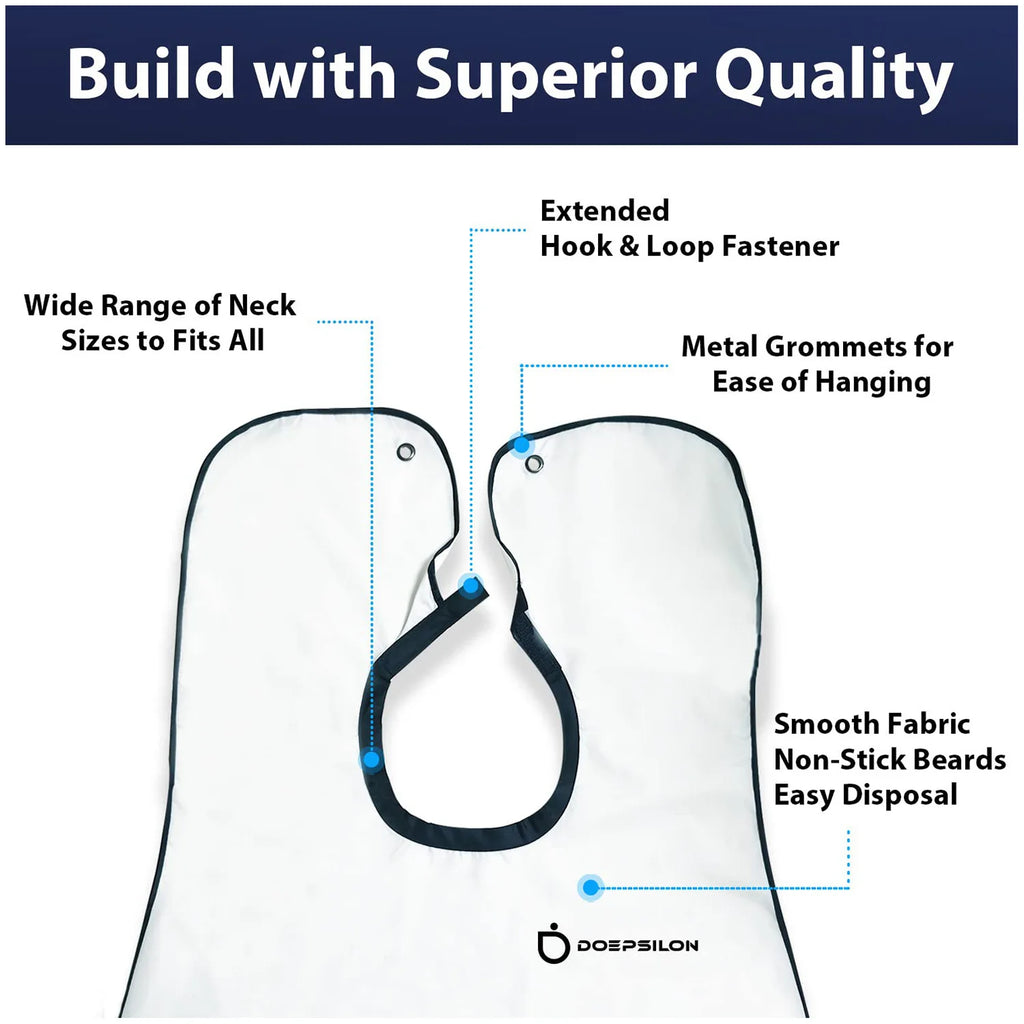 1pc Men Beard Shaving Apron Trimming Bib Creative Wall Mirror Suction Haircut Wrap Cape Home Salon Moustache Grooming Accessory