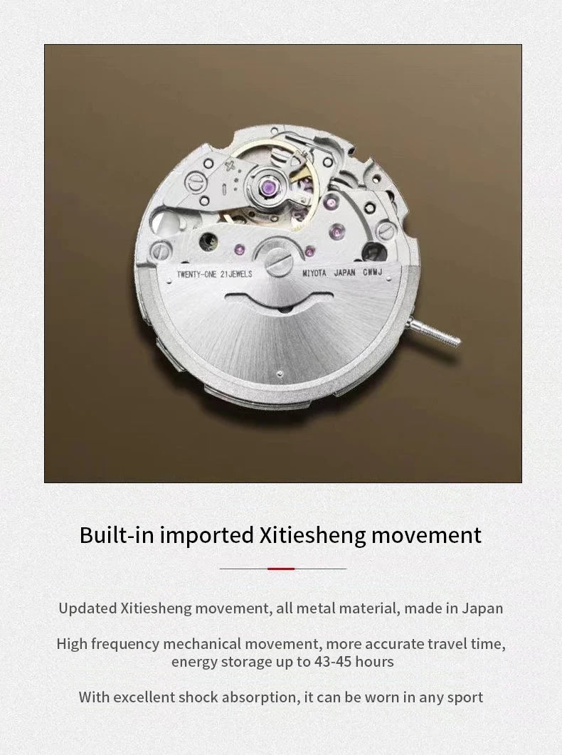 Specht&Sohne New Arrivals Men's Watch Miyota 8215 Automatic Mechanical Watches Stainless Steel 50M Waterproof Relogio Masculino