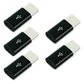 1PCS/5PCS Micro USB Female To Type C Male Adapter Mobile Phone Android Converter Micro-B To USB-C Data Cable Connector