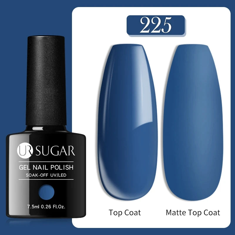 UR SUGAR 1-step Gel Polish 12ML Glitter Nail Spring Summer White Nude Pink Gel Nail Polish 3 IN 1 No Need Base Gel and Top Coat