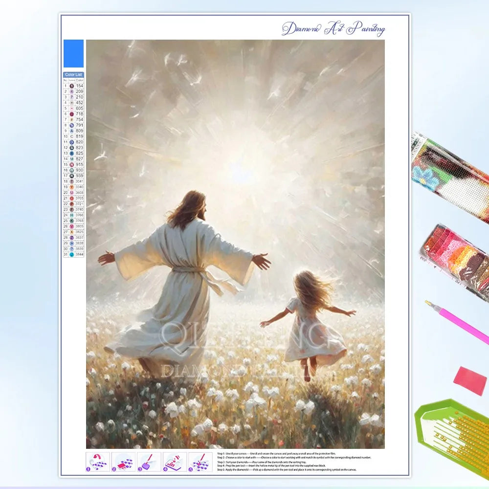 Jesus Christ Diamond Art Painting Christian Jesus Portrait Full Diamond Mosaic Embroidery DIY Home Decor Gift New Arrivals