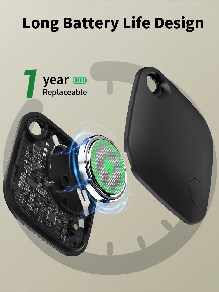 Smart Location Tracker for Apple Find My App Anti-Lost Reminder Smart Tag Beyond Bluetooth Positioning