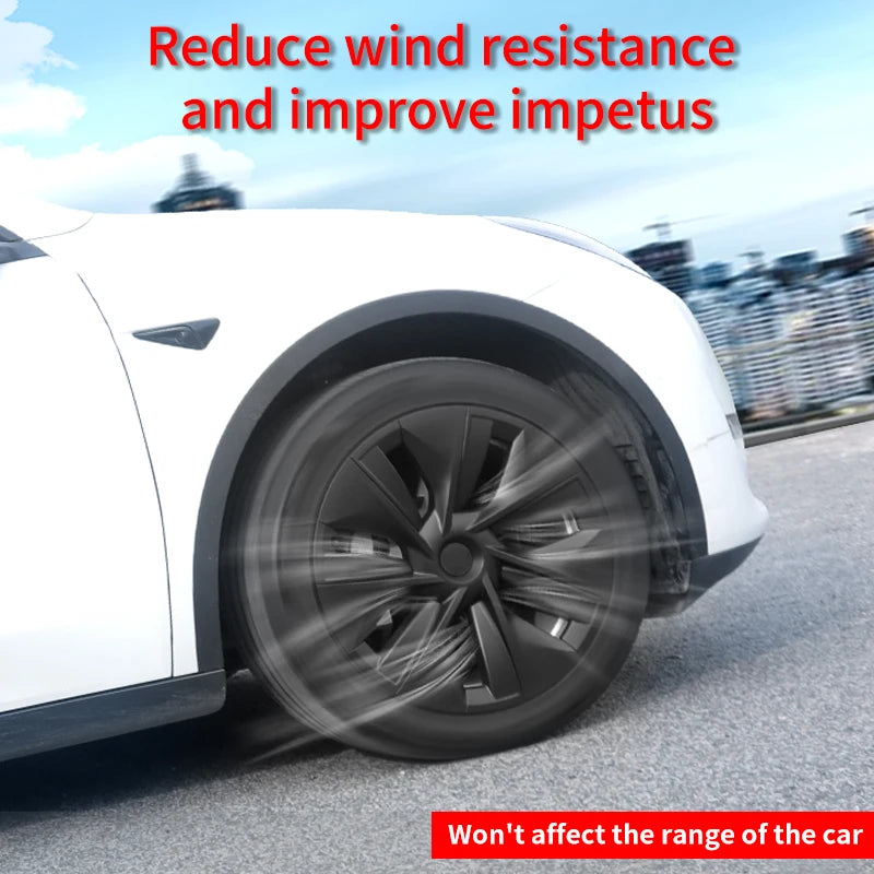 Hubcaps Design for Tesla Model Y 2020-2024 19Inch Gemini Wheel Cover Cap Automobile Cover Wheel Cover Replacement Accessories