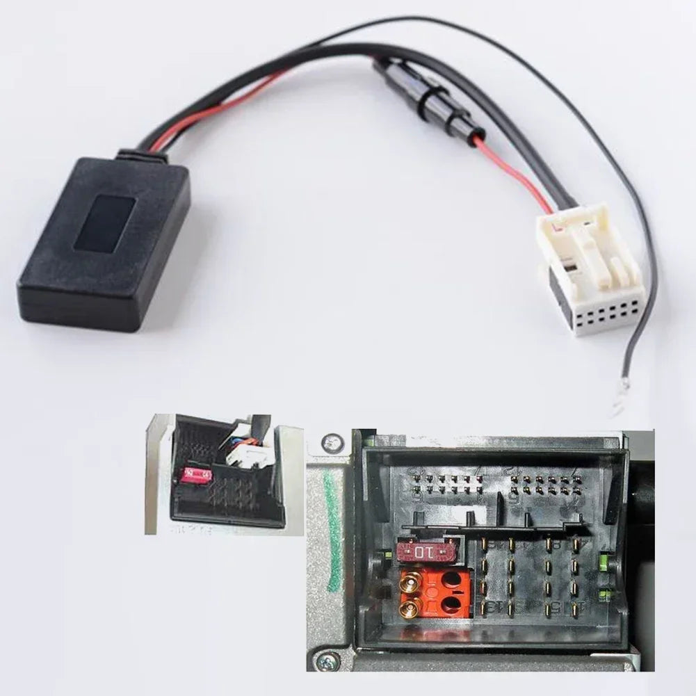 1×Car Wireless Bluetooth- Receiver Module For Passat- Touran- For Golf 5 6 RCD RNS 210 310 315 510 Music Audio Stereo Adaptor