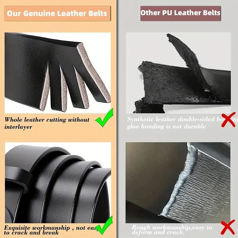 Fashionable Women's Thin Leather Belt Skinny Genuine Leather Belt with Pin Buckle for Jeans and Dresses
