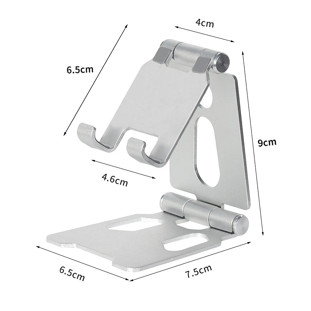 Phone Holder Stand for iPhone Xiaomi Plastic Phone Holder Foldable Mobile Phone Stand Desk