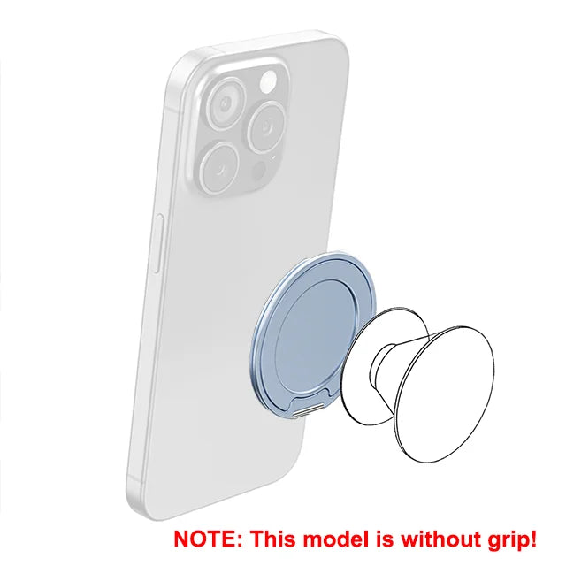 Grippopso Magnetic Suction Phone Mount Built-in Mirror Socket for MagSafe Grip Holder, Adjustable Cell Phone Stand for Desk