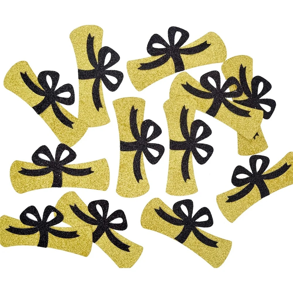 12Pcs/Pack 4 Inch Graduation Certificate Confetti, Graduation Centerpieces Congratulations Graduation Party Decorations