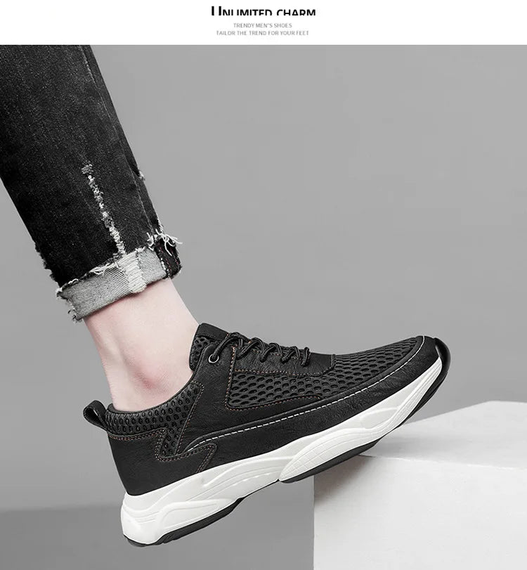 High Man Elevator Shoes Lift Sneakers Men Sports Height Increase Insole 8cm10cm Leisure Fashion Summer Sports Heightening Shoes