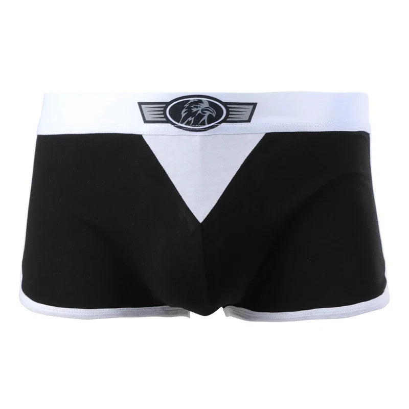 Men's cotton underwear men's summer thin boxers short shorts mid waist youth trend comfortable boxers