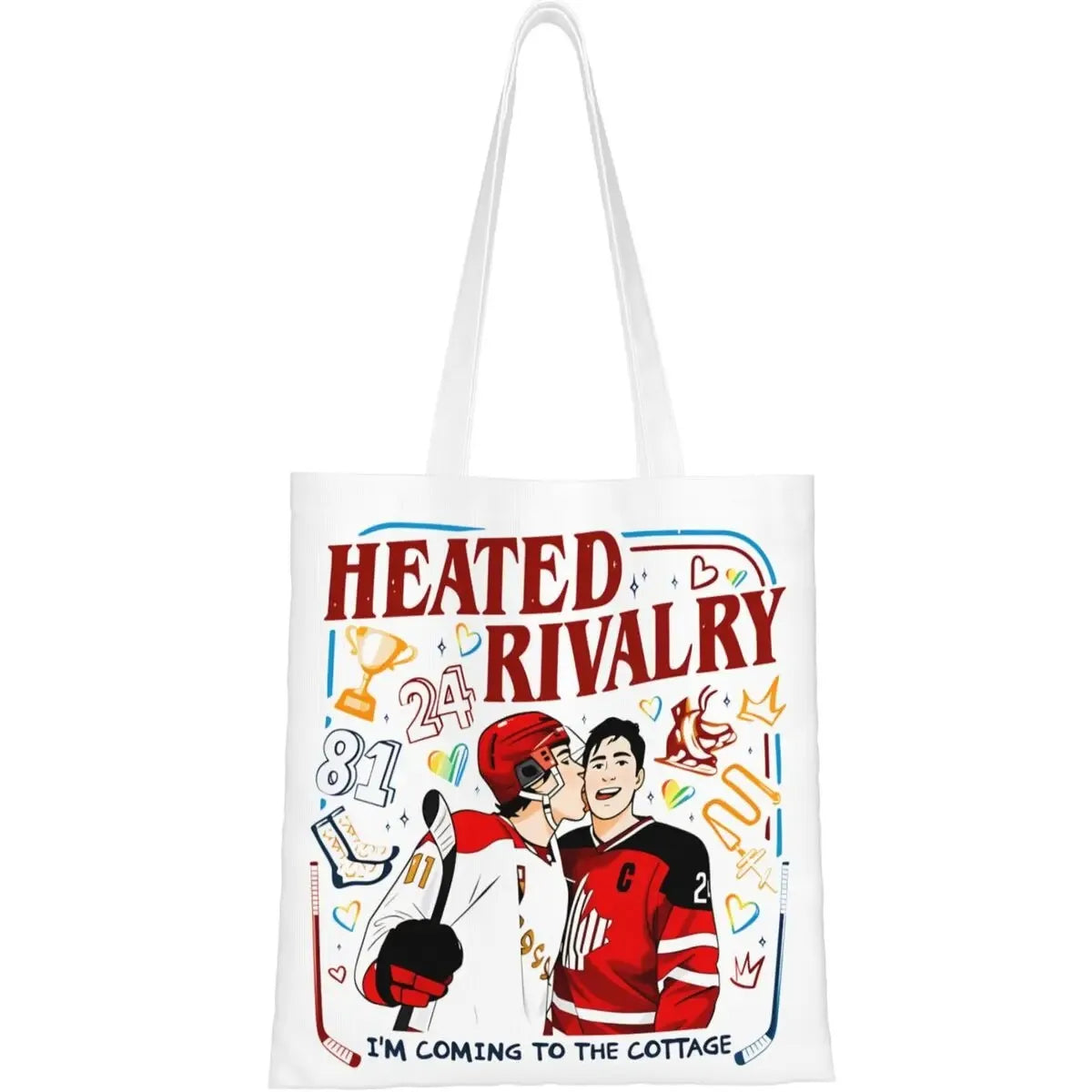 Heated Rivalry Shopper Bag Travel Handbags Lady Graphic Design Shoulder Bag Aesthetic Cloth Tote Bag