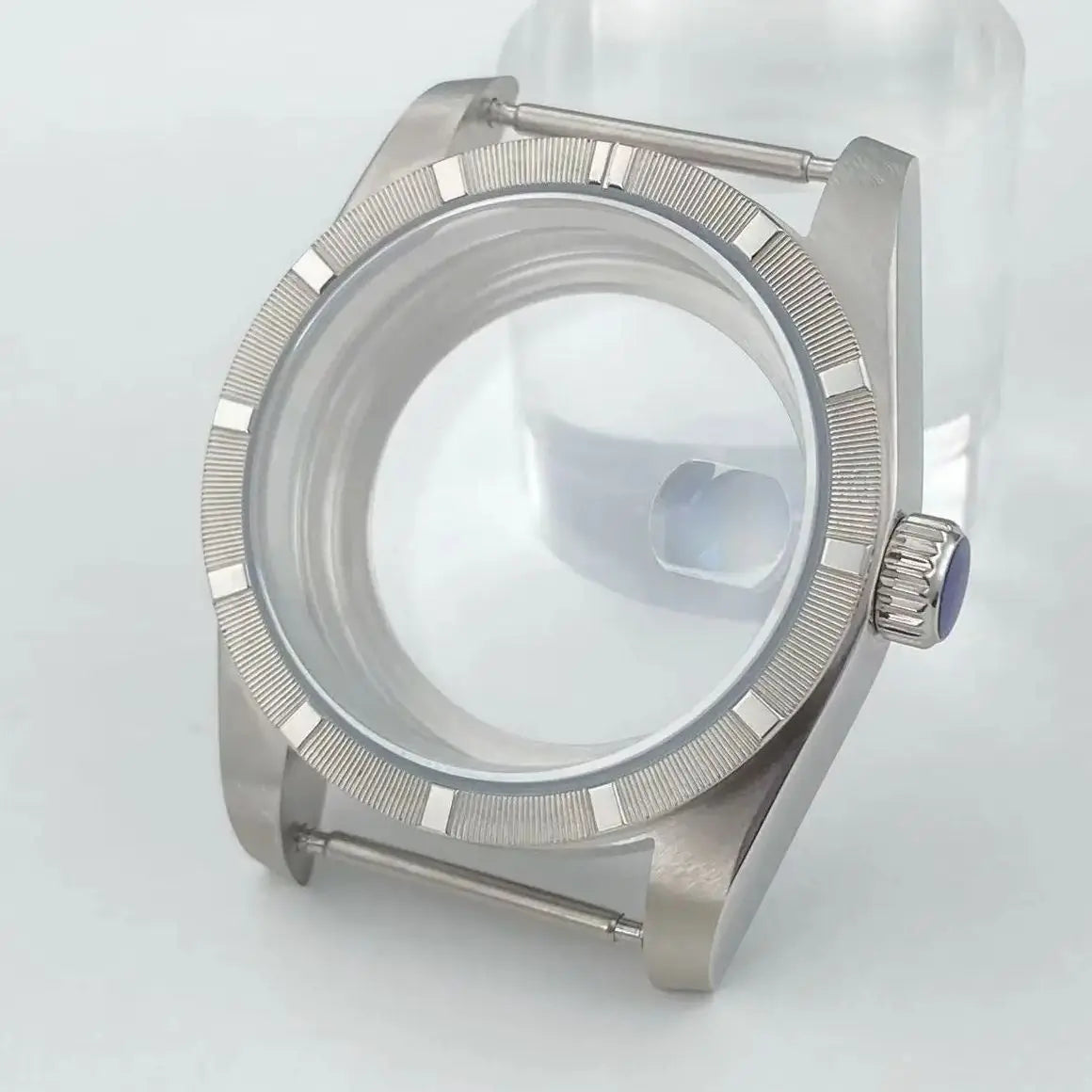 New arrivals 36mm watch case Engine Turned BEZEL for AK Parts Replacemet Fits 28.5mm Dial NH35/36 Movement Modification Parts