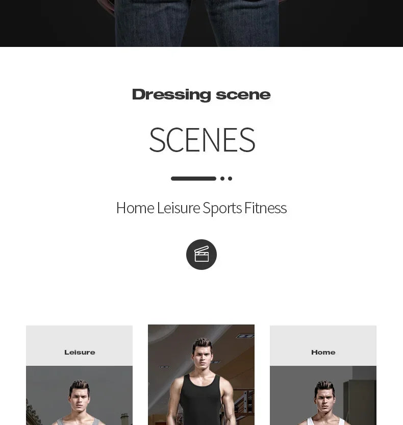 5PCS Men's summer trendy slim-fit hurdling style, modal, wearing a white undershirt underneath, men's tight-fitting