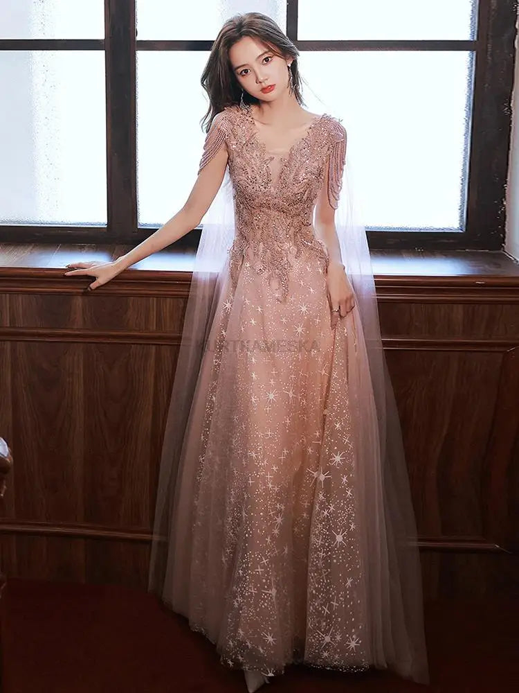 Luxury French Trailing Sequined Bride Wedding Dress Sexy Ball Gown Wedding Evening Party Summer Dress Women Formal vestidos