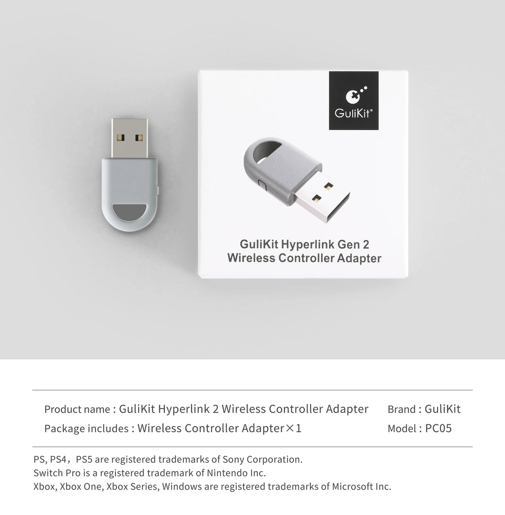 Gulikit PC05 مستقبل محول وحدة تحكم لاسلكي GuliKit Hyperlink 2 لوحدة تحكم Gulikit Xbox One Xbox Series Gamepad للكمبيوتر الشخصي