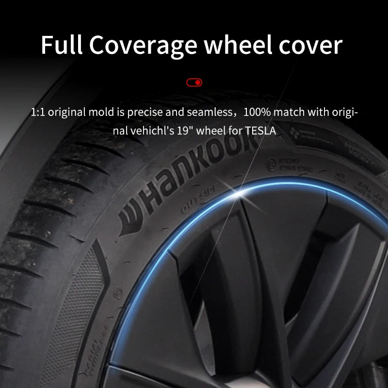 Hubcaps Design for Tesla Model Y 2020-2024 19Inch Gemini Wheel Cover Cap Automobile Cover Wheel Cover Replacement Accessories