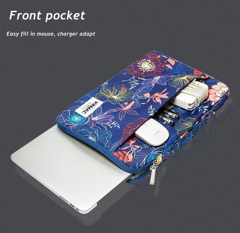 Brand Kinmac Laptop Bag 12,13.3,14,15.4,15.6,16 Inch Shockproof Lady Man Handbag Case For MacBook Air Pro M1 2 Women Briefcase