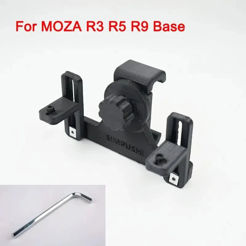 Adjustable Phone Holder Mount Stand Compatible with MOZA R5 R3 R9 R12 SIMAGIC For FANATEC Base - Easy Install