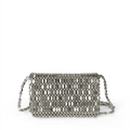 Summer New Blingbling Retro Silver Hollow Design Handmade Beaded Flip Phone Bag