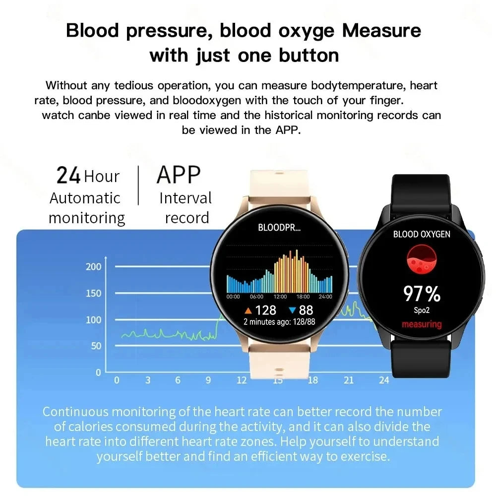 LIGE New Smart Watch Wireless Charging Smartwatch Bluetooth Calls Watches Men Women Fitness Bracelet Custom Watch Face +Box 2025