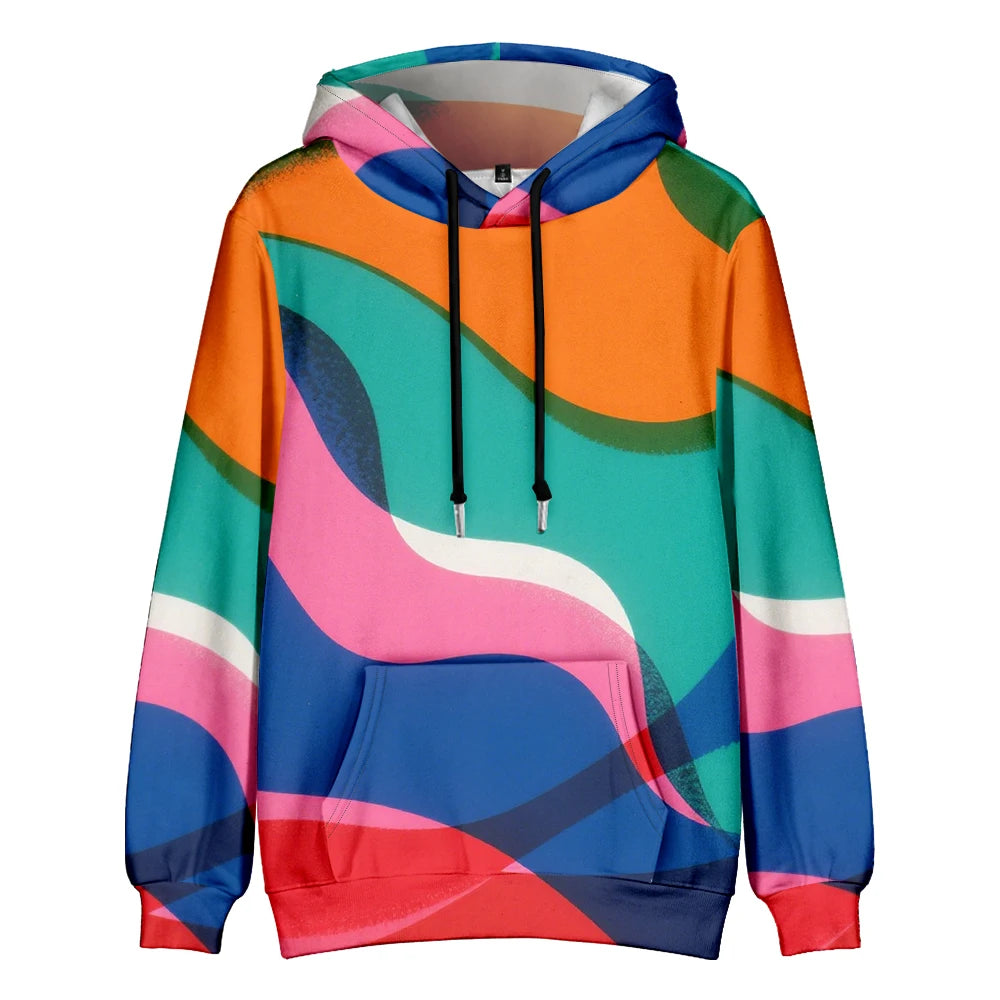 Color Block Matching Hoodies for Couples Long Sleeve Soft Unisex Winter Pullover for Theme Parks, Christmas Photos, Group Events