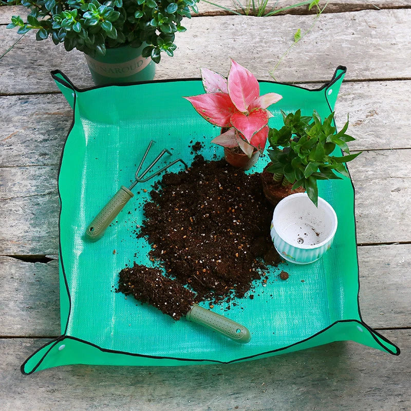 Home Gardening Soil Replacement Mat Waterproof Thickened Succulent Flower Pot Replacement Operation Floor Mat Gardening Tools