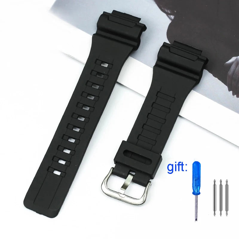 Silicone Watchband for Casio AQ-S810w 800 W-735H TRT-110H AEQ-110w AE-1000W W-735H SGW-300H MRW-200H F-180WH Watch strap