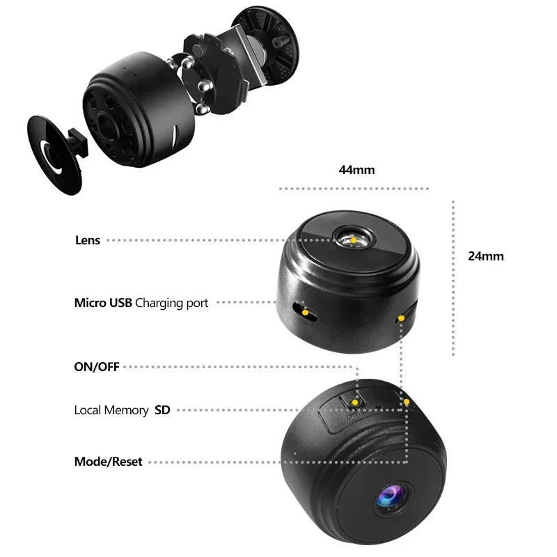 A9 WiFi Mini Camera Wireless Video Recorder Security Protection Camera Smart Home Safety Monitoring Camera Indoor