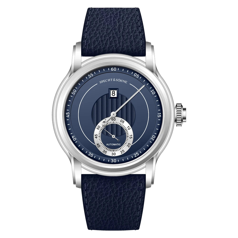 2026 Specht & Söhne New Arrivals Men Automatic Watch 39mm ST17 Jumping Hour Mechanical Wristwatch Sapphire Crystal Reloj Hombre
