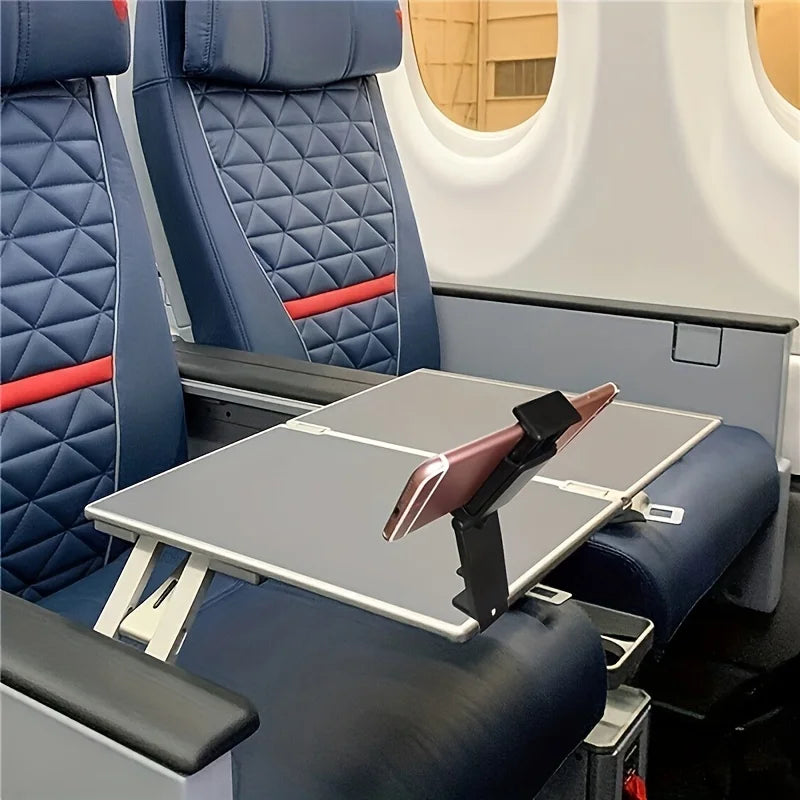 Airplane Phone Holder Clip Portable Travel Train Seat Phone Stand Foldable Multi-functional Lazy Phone Holder For iPhone Xiaomi