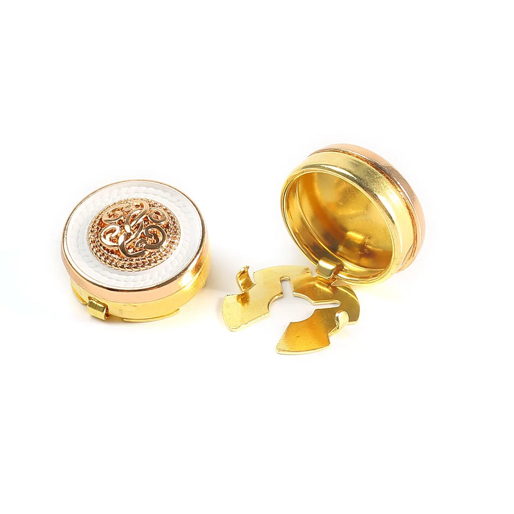 2pcs Button Cufflinks Luxury Metal Button Cover Shirt Button Clip Retro Sleeve Button for Men and Women Dress Button Decoratio