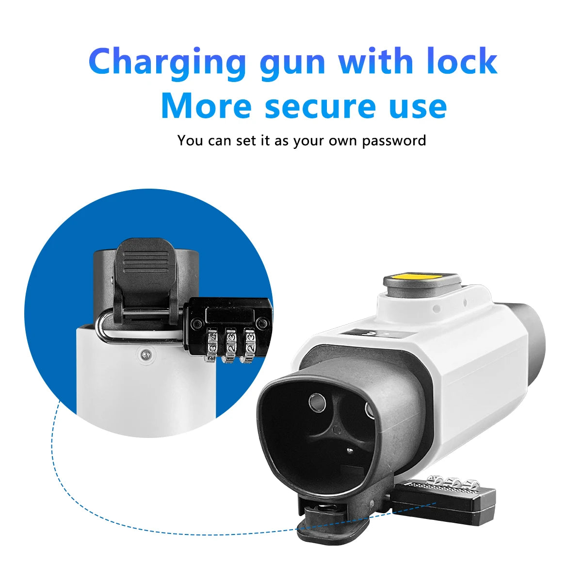 For Tesla charging station Tesl a to GBT Electric Car 250V EV Charger 32A 7KW NACS To GBT With Anti-theft lock Adapter BYD