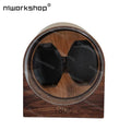 1pc Niworkshop Automatic Watch Winder, 2 Slots Watch Storage Case with Quiet Motor, Soft Pillows for Men's And Women's Watches