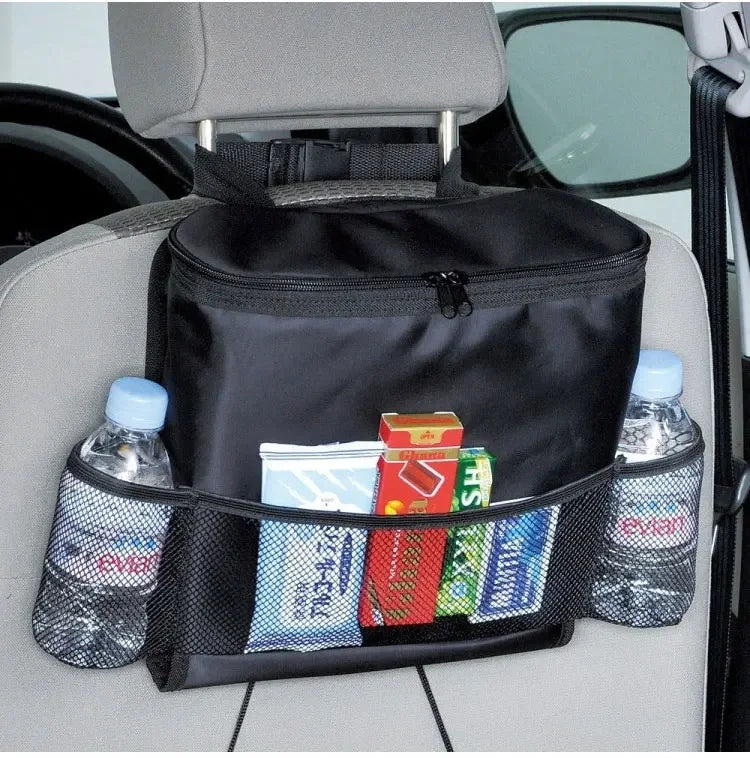 Hot Car Accessories Thermal Food Organizer Summer bottle Cooler Bag Fruit Cans Sundries Storage Back Seat Ice Pack Foldable
