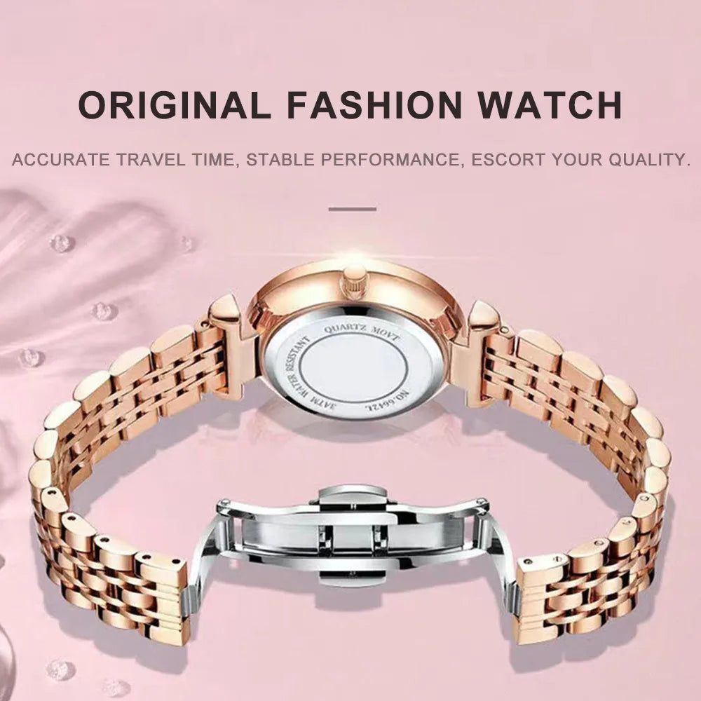 POEDAGAR Top Exquisite Elegant Watches For Women Waterproof Leather High Quality Original Woman's Watch Quartz Ladies Wristwatch