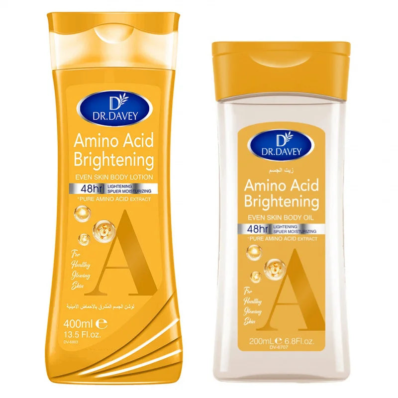 2PCS Amino Acid  Body Oil+Body Lotion Body skincare set, skin care oil, body lotion, moisturizing and hydrating care
