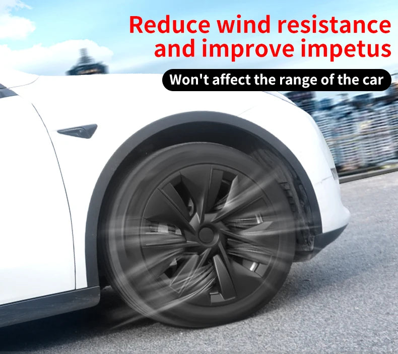Hubcaps Design for Tesla Model Y 2020-2024 19Inch Gemini Wheel Cover Cap Automobile Cover Wheel Cover Replacement Accessories