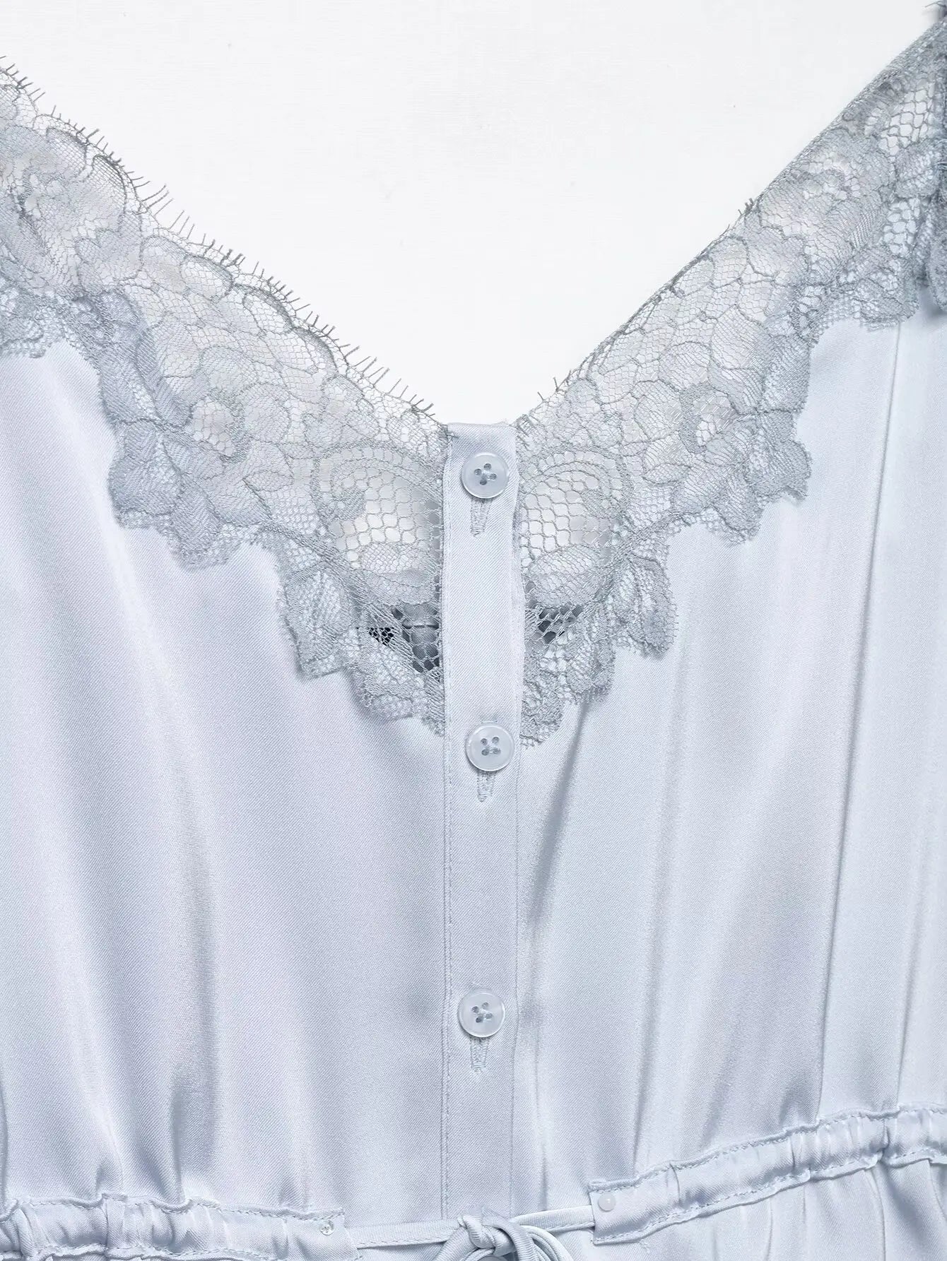 KONDALA Lady Chic Satin Strappy Top 2026 Spring Summer Romantic Holidays Lace Suspender Top Women High Street Trendy Cute Tops