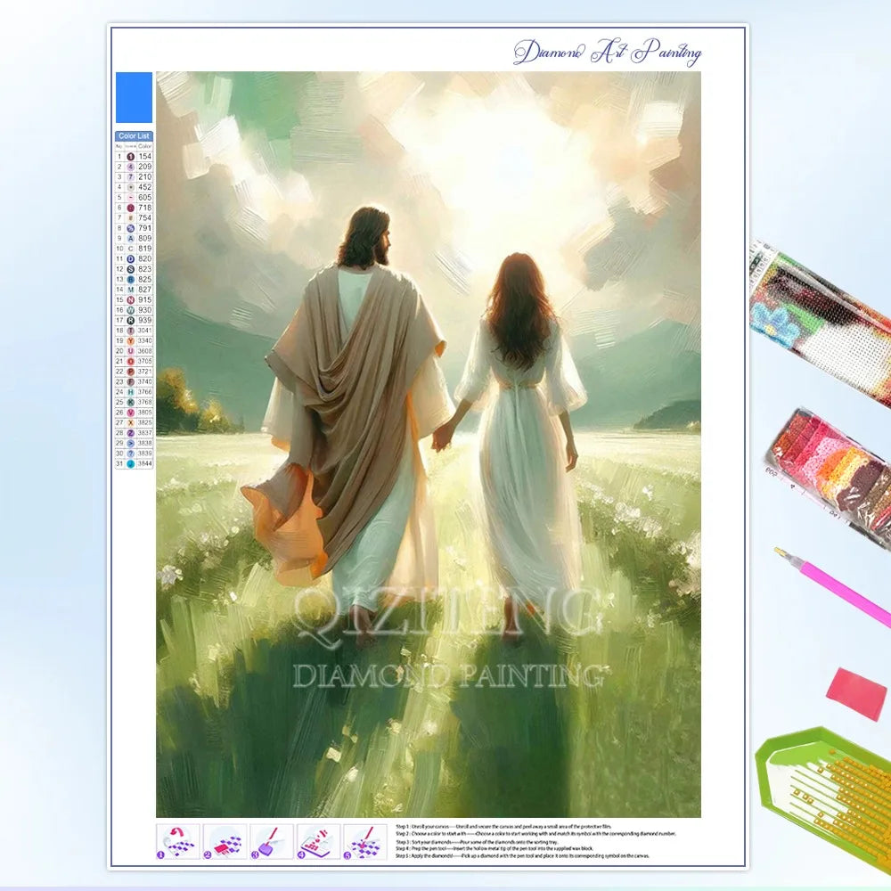 Jesus Christ Diamond Art Painting Christian Jesus Portrait Full Diamond Mosaic Embroidery DIY Home Decor Gift New Arrivals