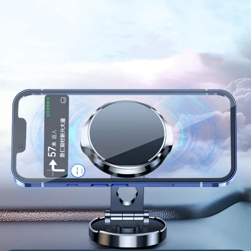 New Strong Magnetic Car Phone Stand Car Holder 720° Foldable Round Bracket Support for Universal Phones Mount Holders In Car