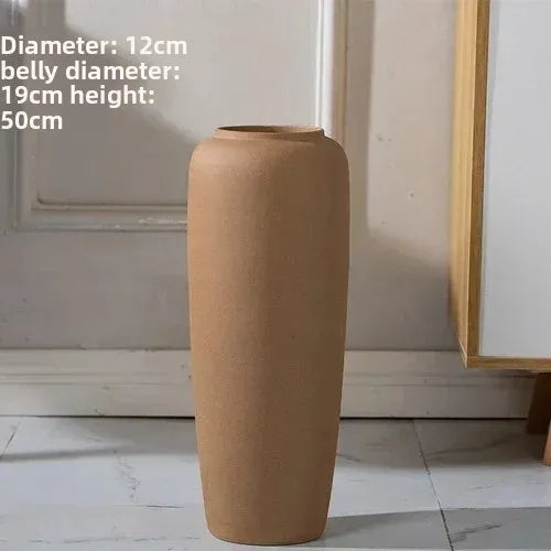 50cm Nordic Modern Ceramic VaseFloor To Ceiling Large VaseSimplicity Flower ArrangementLiving Room TV Cabinet New Arrivals