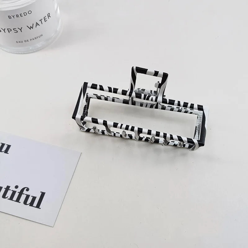 GoldHollow Geometric Hair Clips Metal Hair Claw Cross Hairclip Headband Hairpin Sliver Hair Crab Women Fashion Hair