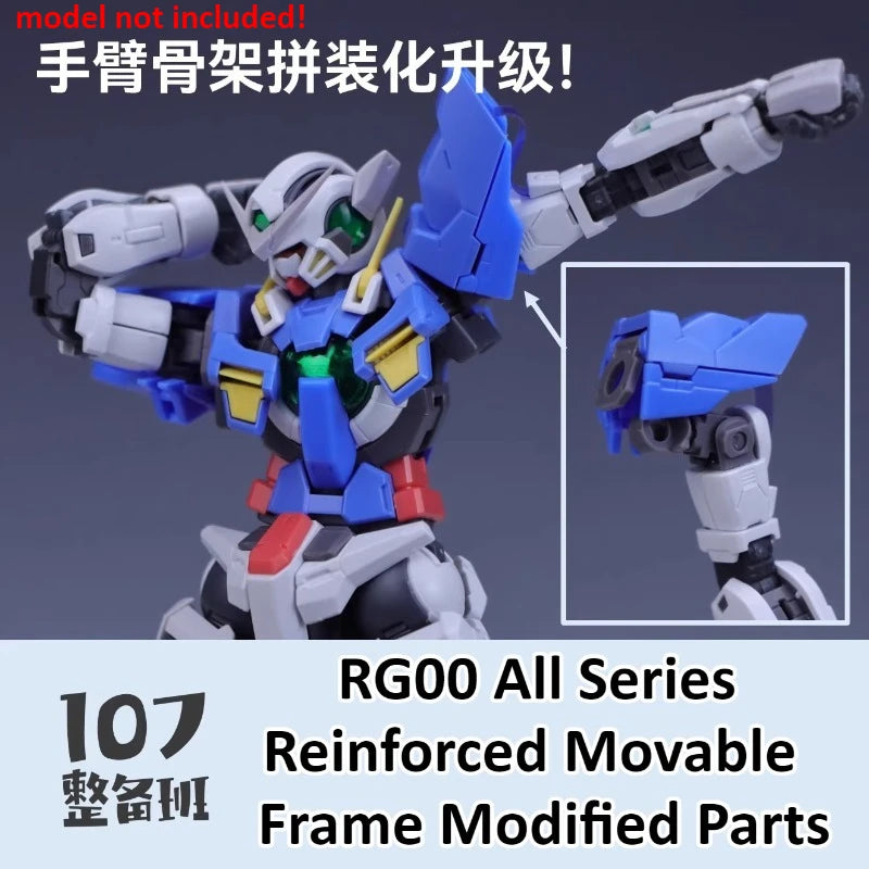 107 Model Kits Reinforced Movable Frame Modified Parts for RG00 All Series Mobile Suit Model Details Replacement Parts