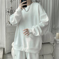 2024 Hoodies Jacquard Sweatshirt Mens White Pullover Streetwear Casual Fashion Clothes Mens Oversized Korean Harajuku T Shirt