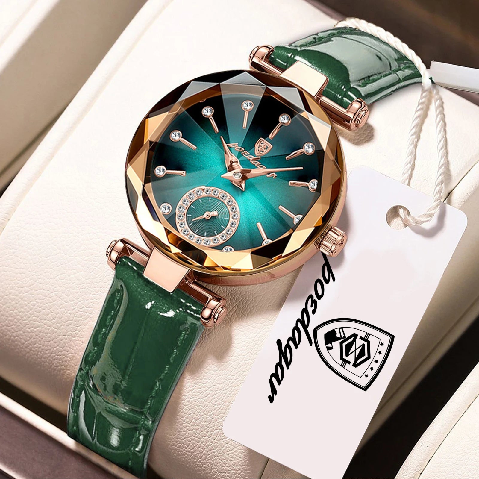POEDAGAR Top Exquisite Elegant Watches For Women Waterproof Leather High Quality Original Woman's Watch Quartz Ladies Wristwatch