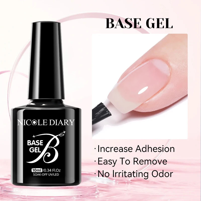 NICOLE DIARY Glass Beads Cat Magnetic Gel Nail Polish Spring Summer Gel Nail Sparkly Gel Varnish Soak off Nail Manicure Art