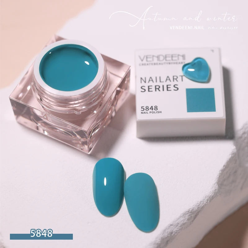 Vendeeni 58 Colors Japanese-style Pure Color Gel Nail Polish Summer Colorful UV LED Soak Off Gel Varnish Nail Art Gel Lacquer
